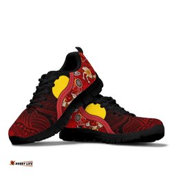 Aboriginal Red Indigenous Flag Sneakers