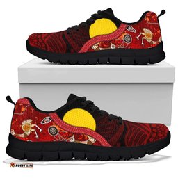 Aboriginal Red Indigenous Flag Sneakers
