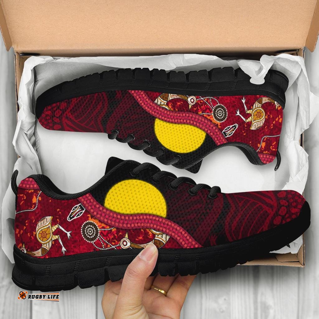 Aboriginal Red Indigenous Flag Sneakers