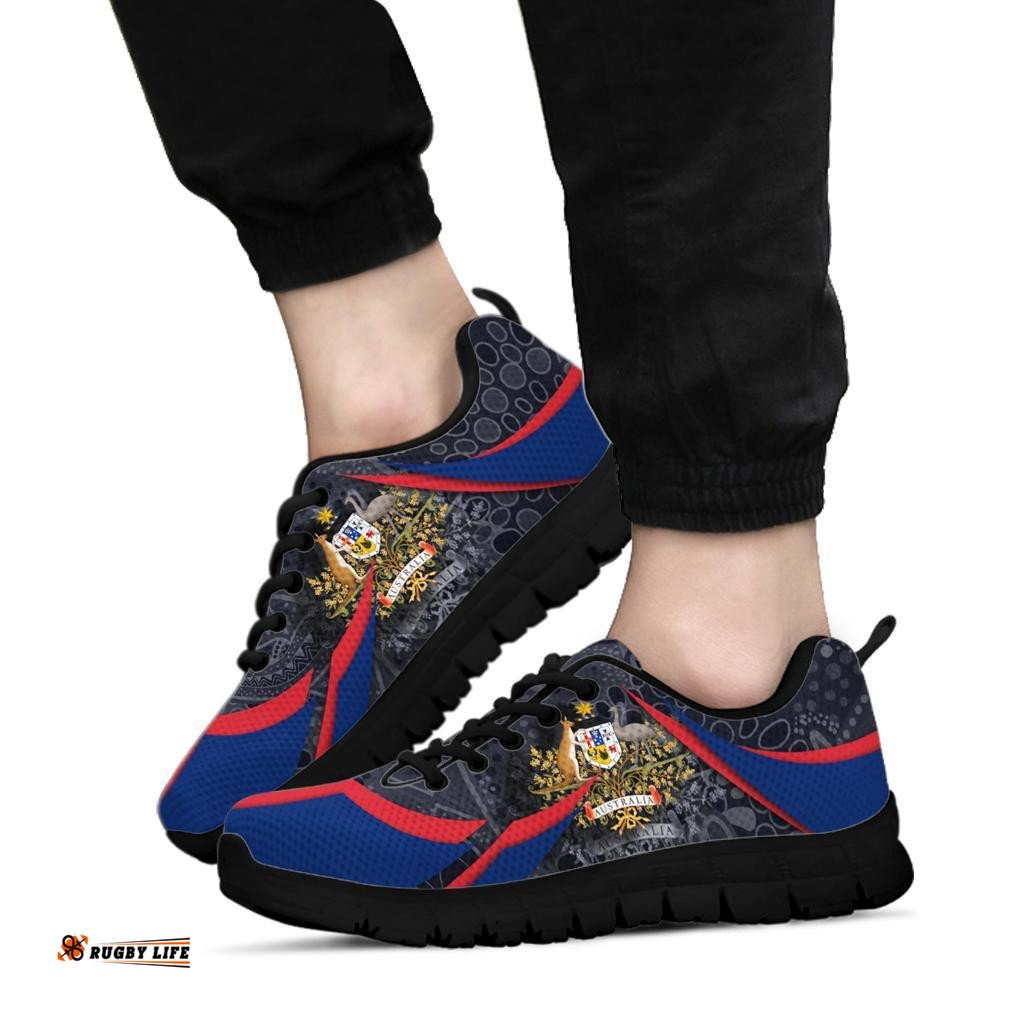 Aboriginal Australian Coat Of Arms Aussie Spirit Sneakers
