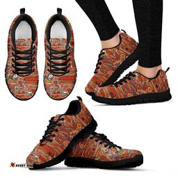 Aboriginal Koala Kangaroo Patterns Indigenous Dot Ver02 Sneakers