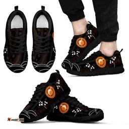 Aboriginal Kangaroo Circle Dot Painting Flowers 02 Sneakers