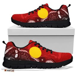 Aboriginal Red Landscape Sneakers