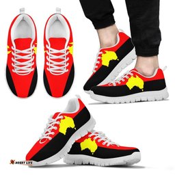 Aboriginal Australia Map Indigenous Color Sneakers