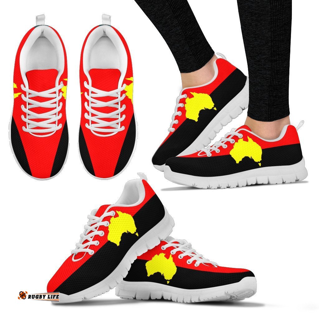 Aboriginal Australia Map Indigenous Color Sneakers