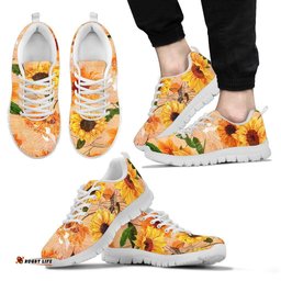 Floral Sunflowers Painting Unisex Sneakers