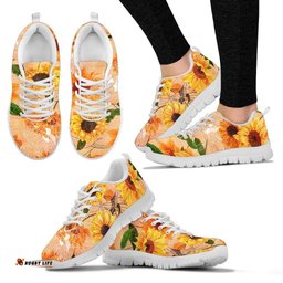 Floral Sunflowers Painting Unisex Sneakers
