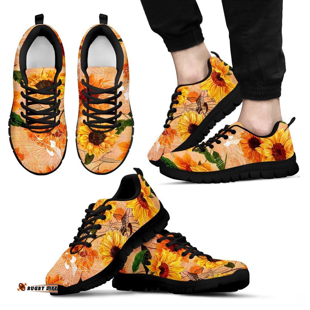 Floral Sunflowers Painting Unisex Sneakers