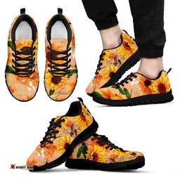 Floral Sunflowers Painting Unisex Sneakers
