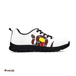 Aboriginal Snake Patterns The Serpent Athletic Sneakers