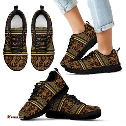 Aboriginal Kangaroo Symbol Indigenous Patterns Sneakers