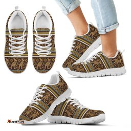 Aboriginal Kangaroo Symbol Indigenous Patterns Sneakers