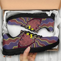 Aboriginal Koala Family Patterns Sun Dot Painting Sneakers