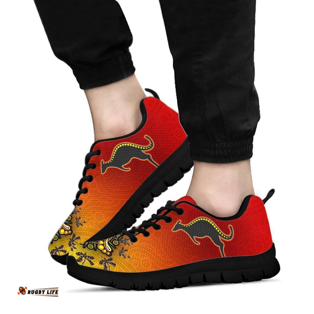 Aboriginal Circle Pattern Sneakers