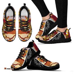 Aboriginal Lizard Boomerang Patterns Aboriginal Dot Sneakers