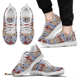Aboriginal Koala Kangaroo Patterns Australian Animals Sneakers
