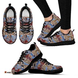 Aboriginal Koala Kangaroo Patterns Australian Animals Sneakers