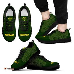 Aboriginal Australian Coat Of Arms Circle Patterns Sneakers