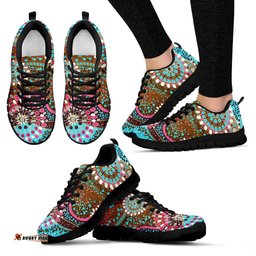Aboriginal Indigenous Circle Dot Painting 18 Sneakers