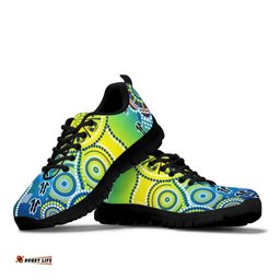Aboriginal Dot Painting Indigenous Circle Patterns Sneakers