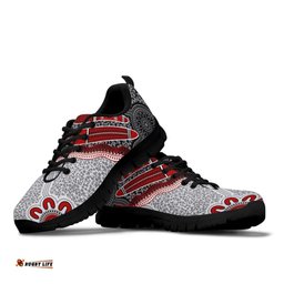 Aboriginal Indigenous Boomerang and Lizard Art Sneakers