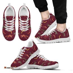 Aboriginal Kangaroo Patterns Boomerang Sneakers