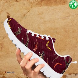 Aboriginal Kangaroo Patterns Boomerang Sneakers