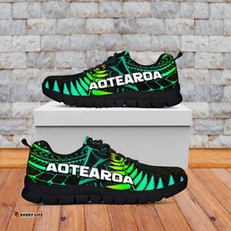 Aotearoa Fern New Zealand Hei Tiki Green Style Sneakers