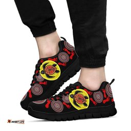Aboriginal Turtle Footprint Circle Dot Painting Ver 02 Sneakers