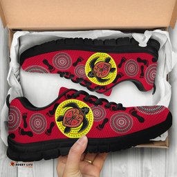 Aboriginal Turtle Footprint Circle Dot Painting Ver 02 Sneakers