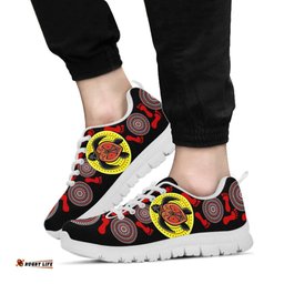 Aboriginal Turtle Footprint Circle Dot Painting Ver 02 Sneakers