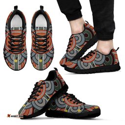 Aboriginal Circle Dot Painting 05 Sneakers