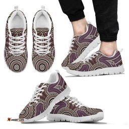 Aboriginal Circle Dot Painting 18 Sneakers