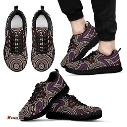 Aboriginal Circle Dot Painting 18 Sneakers