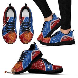Aboriginal Indigenous Pattens Circle Dot Painting 10 Sneakers