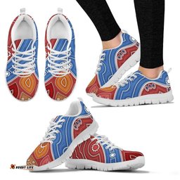 Aboriginal Indigenous Pattens Circle Dot Painting 10 Sneakers