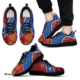 Aboriginal Indigenous Pattens Circle Dot Painting 10 Sneakers