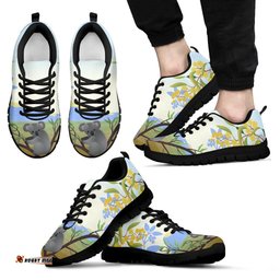 Koala Mimosa Flower Unisex Sneakers
