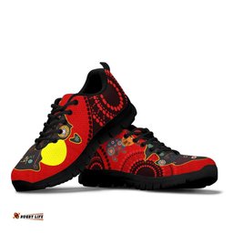 Aboriginal Dot Painting Patterns Map Sneakers