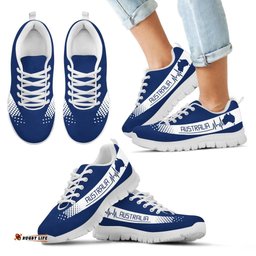Australian Map Heartbeat Flag Color Unisex Sneakers