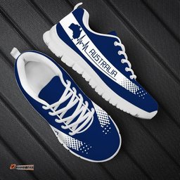 Australian Map Heartbeat Flag Color Unisex Sneakers