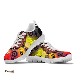 Aboriginal Indigenous Circle Dot Painting Hand Art Sneakers