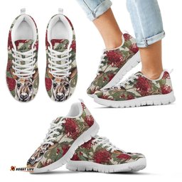Kangaroo In Waratah Drawing Painting Unisex Sneakers