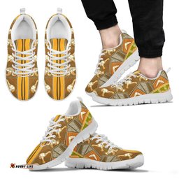 Aboriginal Emu Boomerang Patterns Sneakers