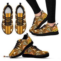 Aboriginal Emu Boomerang Patterns Sneakers