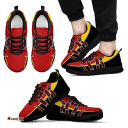 Aboriginal Snake Dot Painting Aboriginal Color Sneakers