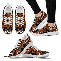 Aboriginal Circle Dot Painting 19 Sneakers