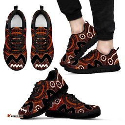 Aboriginal Circle Dot Painting 19 Sneakers