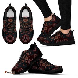 Aboriginal Circle Dot Painting 02 Sneakers