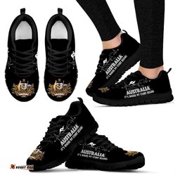 Australian Coat Of Arms Kangaroo Heartbeat Unisex Sneakers